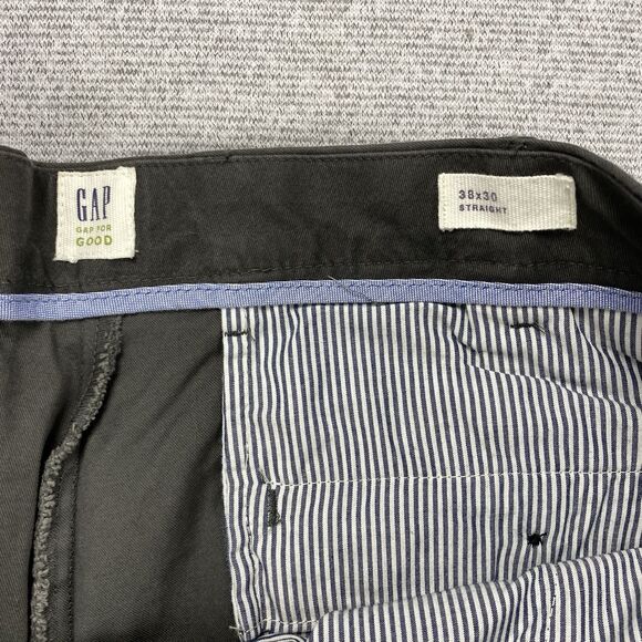 Gap Pants Chino Straight Leg Pants Mens 38x30 Gray NWT - Picture 14 of 14